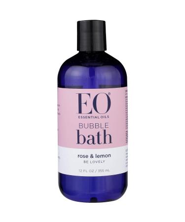 EO Rose & Lemon Bubble Bath - 12 oz | Organic, Relaxing Bath Soak - Buy Online on GoSupps.com