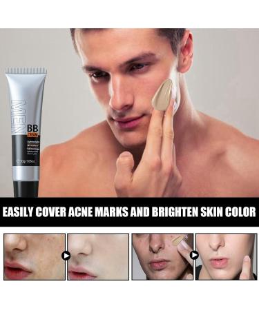 Mens BB Cream Foundation Mens Concealer Colour Correcting Cream for Cover Blemishes BB Cream Light Tinted Sunscreen for Face with SPF15+ Tinted Moisturiser Even Skin Tone Face Cream - Buy Online on GoSupps.com