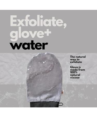 BFefBo Exfoliating Glove Kessa Mitt - Black & Grey | Ultra Coarse Natural Body Care for Deep Exfoliation | Silky Smooth Skin | Plant-Based - Buy Online on GoSupps.com