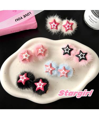 Braids Hair Clip For Hot Girls Plush Star Hair Barrettes Plush Ponytail Bangs Hair Barrettes For Teens Girls Hair Clip - Buy Online on GoSupps.com