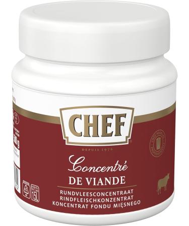 CHEF Meat Concentrate - Range of Stocks Fumets and Juices in Paste - Culinary Aids Sauces - 580g Jar for 14.5L to 58L - Buy Online on GoSupps.com