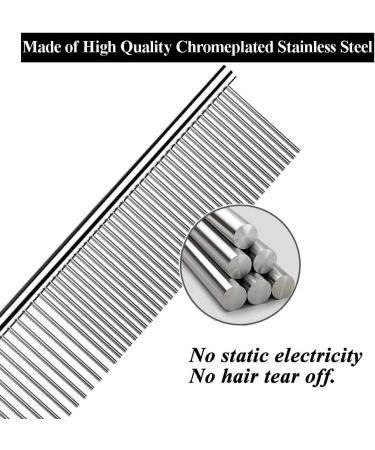 Pet Steel comb Pet Grooming Tool for Dog 7 1/2" - Buy Online on GoSupps.com