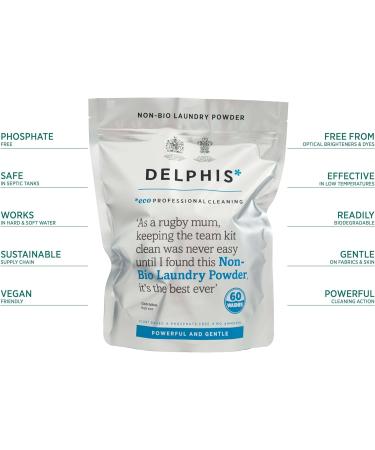 Delphis Eco Non-Bio Washing Powder + Free Collectors Tin | | 60 Washes | Eco-friendly Washing Powder | Sensitive Skin Laundry Detergent Limited Edition 1.2 kg (Pack of 1) - Buy Online on GoSupps.com