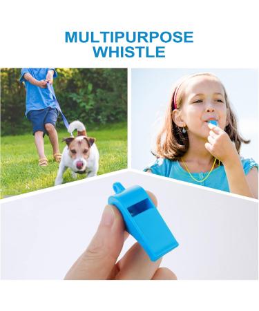 Thinp 6-Pack Triller Pipes for Kids - Colorful Plastic Whistles with Stretchable Lanyard for School Sports & Referees - Buy Online on GoSupps.com