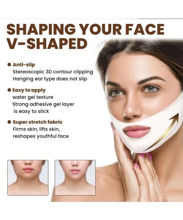 Masque V Line Masque Lifting visage V-line Masque Masque Resserrant en V Masque de levage pour le Visage V Lifting Masque Masque R ducteur Double Menton Hydratant Anti-rides et Anti- ge 5PC - Buy Online on GoSupps.com