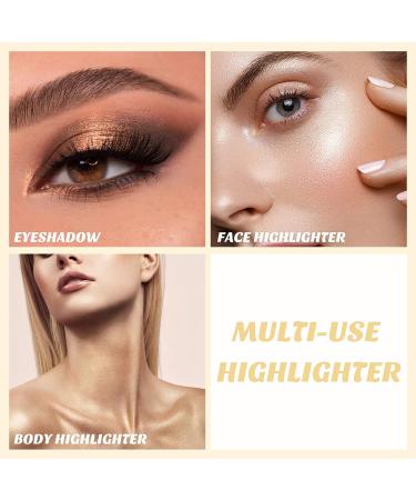 Boobeen Highlighter Powder Palette - Shimmer Illuminator for Face Makeup - Long Lasting Glow for Brighter Skin 03 - Buy Online on GoSupps.com