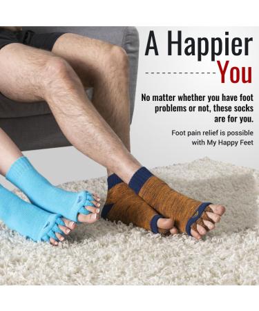 Foot Alignment Socks Green M - Correct Toes Alignment for Better Posture and Pain Relief - Buy Online on GoSupps.com