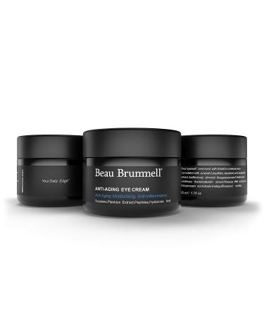 Beau Brummell For Men Anti-aging Eye Cream | Hyaluronic Acid, Squalane, Caffeine | Reduce Wrinkles, Dark Circles, Puffiness | Fragrance-Free | 1.7 OZ - Buy Online on GoSupps.com