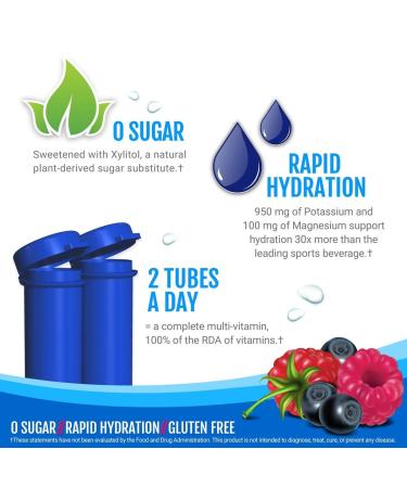 Zipfizz Healthy Sports Energy Mix - Vitamin B12 Blueberry Raspberry (20 Tubes, 0.39 oz each) - Buy Online on GoSupps.com