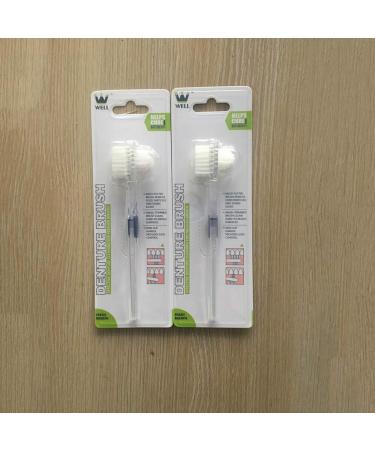 3-Piece Double-Sided Denture Brush Set - Effective Tooth Cleaning Brushes for Dentures & Tooth Care - International Shipping Available - Buy Online on GoSupps.com