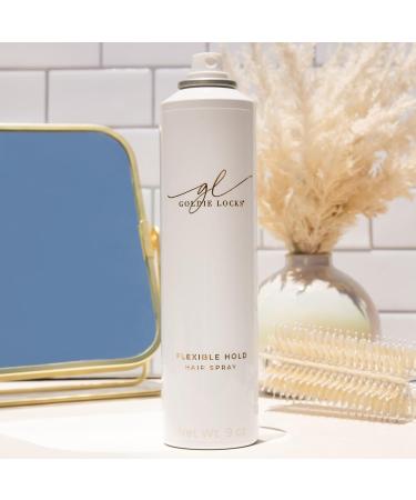 Goldie Locks Flexible Hold Hair Spray Brushable Finish For All Hair Types & Extensions Humidity Resistant Lightweight for Volume and Styling Control 3.4 oz 3.4 Ounce - Buy Online on GoSupps.com