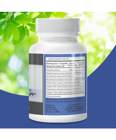 PurMEDICA Vesipur Kidney & Gallbladder Support Supplement - 8-in-1 Natural Formula - 60 Vegetarian Capsules - Buy Online on GoSupps.com