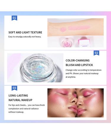 Cream Blush Light Texture Color Changing Moisturizing Shimmer Blush for Makeup - Buy Online on GoSupps.com