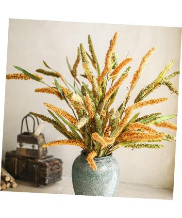 Zerodeko 3pcs Simulated Ears of Corn Plant Decor Dried Wheat Stalks Artificial Wheat Ears Artificial Grasses Bundle Fake Wheat Ears Simulation Wheat Ears Dried Millet Household Iron Straw Greenx3pcs 12X75CMx3pcs - Buy Online on GoSupps.com