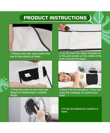 Castor Oil Pack Kit for Waist & Neck | Adjustable Leak-Proof Organic Cotton & Flannel - Buy Online on GoSupps.com