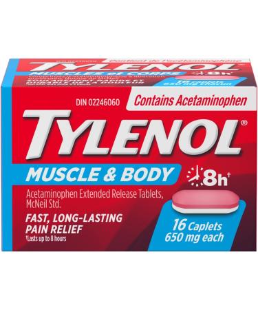 Tylenol Rapid Release for Headache Pain Relief Fever (500 mg Acetaminophen 80 Gelcaps) + Tylenol Muscle Aches and Body Pain (650 mg Acetaminophen 16 Caplets) 80 Count (Pack of 1) Medication+Tylenol - Buy Online on GoSupps.com