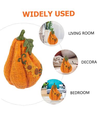 LIFKICH Resin Pumpkin Model Harvest Pumpkin Fall Pumpkin Centerpiece Pumpkin Decorations for Home Lifelike Pumpkin Thanksgiving Day Decorations for Home Pumpkin Figurine Vegetable Wedding Orange 18X12X12CM - Buy Online on GoSupps.com