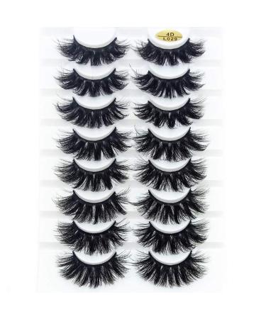 Woman full volume long nature wispies fluffy multilayered effect extension of the eyelash false eyebrows 25mm tab 4d mink (4DL029)