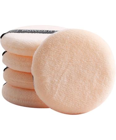 Makeup Puff - Set of 5 Makeup Soft Washable Powder Applicator for Body Powder Loose Powder Makeup Dry Makeup Tool Skin Color - Buy Online on GoSupps.com