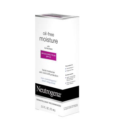Neutrogena Oil-Free Moisture Facial Moisturizer SPF 35 - Hydrating UVAUVB Protection (2.5 oz) - Buy Online on GoSupps.com