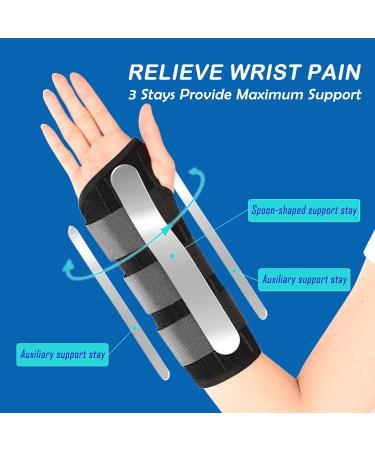 Tunnel Wrist Brace for Men & Women | Maximum Support Wrist Splint for Tendonitis Arthritis & Sprains - Adjustable Left Hand Brace (AY515-M - Buy Online on GoSupps.com