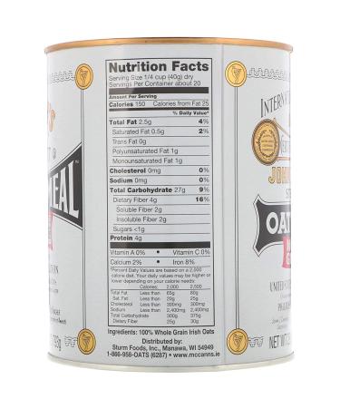 McCann's Traditional Steel Cut Irish Oatmeal â€“ 28 oz | Authentic Irish Oats - Buy Online on GoSupps.com