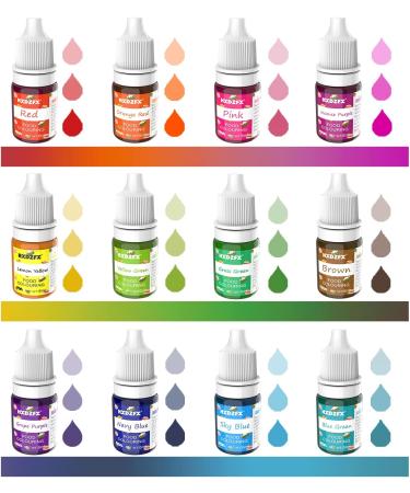 12 Colours x 6ml Concentrated Liquid Cake Food Colouring Set - Buy Online on GoSupps.com