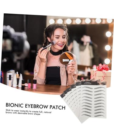 Beavorty 20 Pcs Imitation Eco Eyebrow Sticker Stickers Eyebrows for Women Fake Eyebrows Eyebrow Lines 3d 1 count (Pack of 1) Blackx2pcs - Buy Online on GoSupps.com