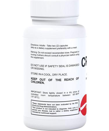 Creatina Monohidratada 1000mg - Suplemento de Resistencia y Recuperaci n Muscular - 60 C psulas para Aumento de Masa Muscular - Env o Internacional - Buy Online on GoSupps.com