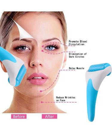 Loanpe Ice Roller Face Massager - Gel Pore-Shrinking Facial Scooter for Swelling Migraine Relief & Skincare - Buy Online on GoSupps.com