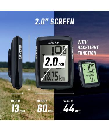 Sigma Sport BC 14.0 Bicycle Computer | Multi-Function Bike Computer for Mountain Tours | Easy to Use with Large Buttons & Clear Display - Buy Online on GoSupps.com