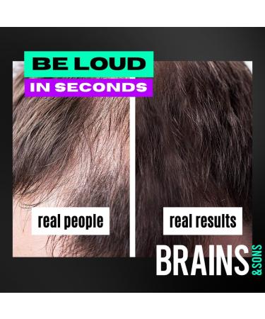 Brains & Son Hair Fiber 25g (LIGHT BROWN) - Premium Hair Thickener for Receding Hairlines, Balding & Thinning Hair - Undetectable Keratin Fibers - Buy Online on GoSupps.com