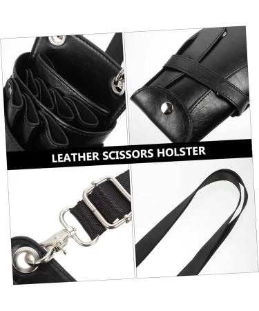 Beaupretty Scissors Storage Bag - Leather Scissor Holster for Hairdressing Tools | 3pcs Set - Durable & Stylish - 21x12x6cm Black - Buy Online on GoSupps.com