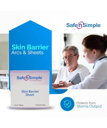 Safe n' Simple Aloe and Zinc Oxide Skin Barrier Sheets - 4x4 Individually Wrapped Packets - Ostomy Skin Protective Sheets - Buy Online on GoSupps.com