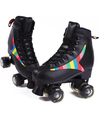 Flash Wheels Women's Roller Skates | Indoor Outdoor Black | Size 6 - Buy Online on GoSupps.com