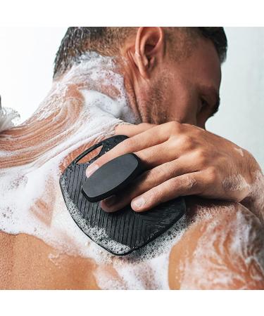 Silicone Body Scrubber for Shower - Premium Exfoliator Brush for Skin Cleaning & Nourishing - Lather Boosting Bristles, No-Slip Handle - 1 Pack - Buy Online on GoSupps.com