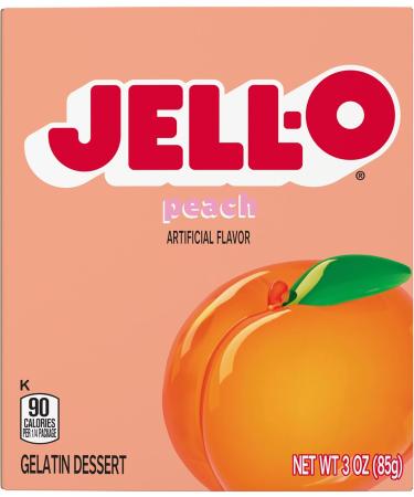 Jell-O Peach Gelatin Dessert 3 OZ (85g) - Buy Online on GoSupps.com