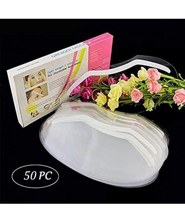 Kalolary 50 Pcs Hairdressing Transparent Visors - Haircut & Coloring Facial Protection for Salons - Buy Online on GoSupps.com