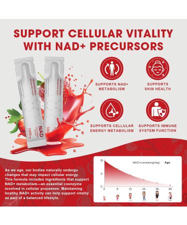 Drsman 1000mg Liquid Stick Packs Nicotinamide with Resveratrol PQQ & Quercetin Cellular Energy Focus & Healthy Aging 28 Individual Packets - Buy Online on GoSupps.com