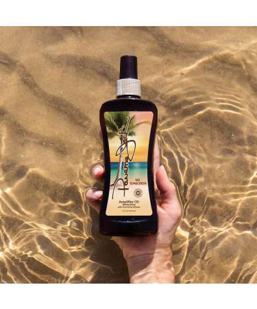 Panama Jack Amplifier Suntan Oil - Contains No Sunscreen Protection (0 SPF) Light Formula with Exotic Oils Fruit and Nut Extracts Tropical Fragrance 8 FL OZ 8 Fl Oz (Pack of 2) - Buy Online on GoSupps.com