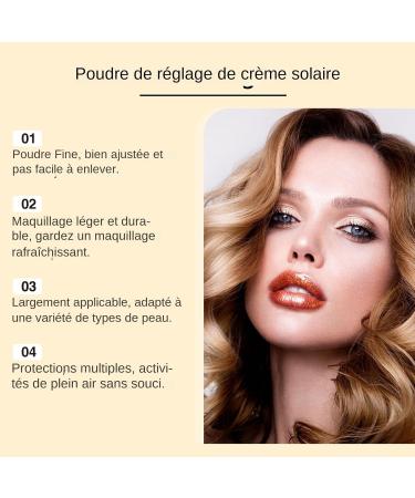 Face Sunscreen Powder - SPF Face Sunscreen Powder - Translucent Sebum-Regulating Matte Finish Buildable and Long-Lasting Texture for Oily Sensitive Skin Scalp Body Under Makeup - Buy Online on GoSupps.com
