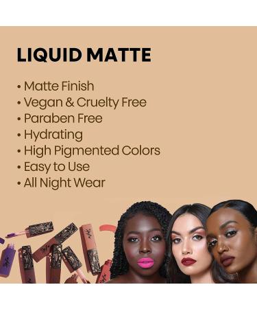 The Lip Bar Vegan Liquid Matte Lipstick in Bawse Lady - Hydrating & Long-Lasting Soft Matte Finish - Buy Online on GoSupps.com