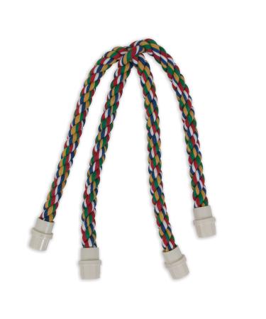 JW Pet Birdy Bush Interactive Bird Toy, Cable Cross Multi, Large