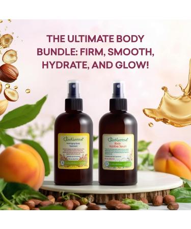 Just Nutritive Anti-Aging Body Treatment & Body Nutritive Serum | Moisturizer Duo for Crepey Skin Stretch Marks Age Spots & Dryness | Hydrating Plant Oils | Natural Vegan Skincare | 2-Pack - Buy Online on GoSupps.com