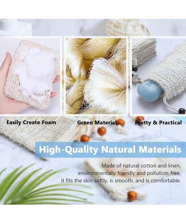 NICEMOVIC 40 Pack Exfoliating Sisal Fiber Soap Bags - Bath and Shower Soap Pouches - Buy Online on GoSupps.com
