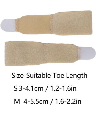 Skin Color Toe Sleeves 2pcs - Soft Hammer Toe Straightener Strap - Claw Toe Corrector for Bent Toe (S) - Buy Online on GoSupps.com