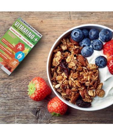 Multivitamin and Mineral Complex Vitamino+ Pack of 3 High Absorption Vitamins A B C D3 E Minerals Amino Acids Zinc Immunity Fatigue 90J Program French Laboratory Eric Favre - Buy Online on GoSupps.com