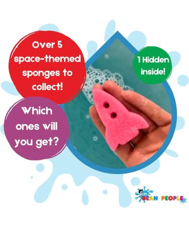 The Bean People Space Rocket-Themed Bath Bombs for Kids - Rainbow Coloured Kids Bath Bombs with Toys Inside Sponge Bath Toys 5 to Collect Fantastic Scent Rainbow Rocket - Buy Online on GoSupps.com