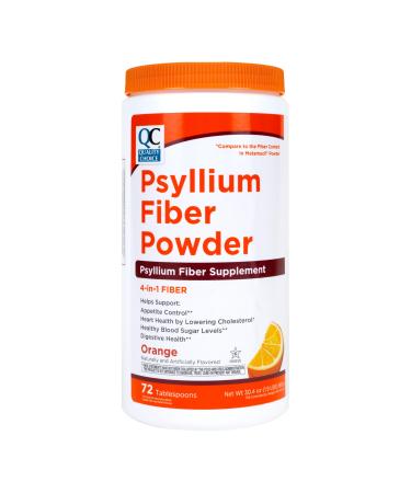 Quality Choice Psyllium Fiber Powder, Original Formula, 72 Doses for Daily Digestive System Support. Promotes Regularity with Gentle Soluble Fiber in Convenient Powder Formula