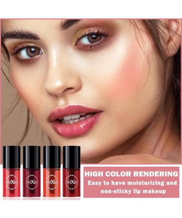 NVLEPTAP 4 Colors Lip Tint Stain Set | Long Lasting Waterproof Lip Stain | Korean Liquid Lipstick Gift Set for Women & Girls - Shop Now - Buy Online on GoSupps.com